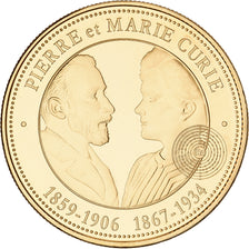 France, Médaille, Pierre et Marie Curie, Collection Panthéon, Cupronickel