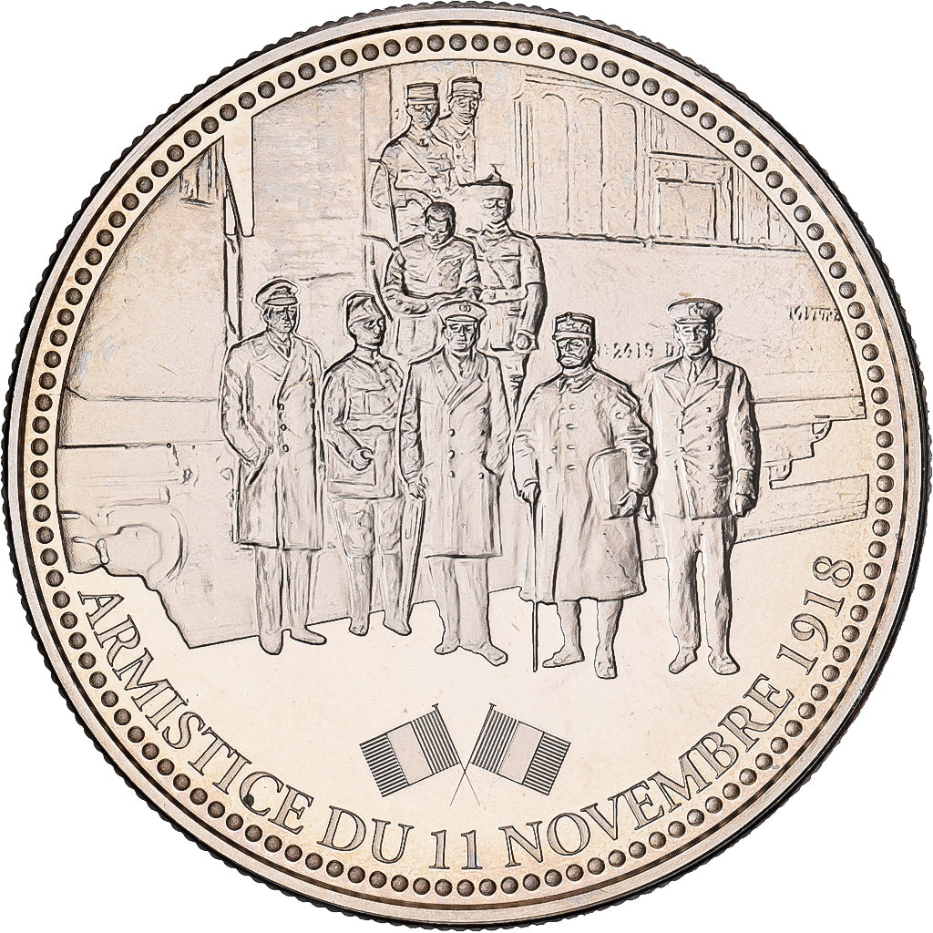 Francia, medalla, Armistice du 11 Novembre 1918, Cobre - níquel, FDC