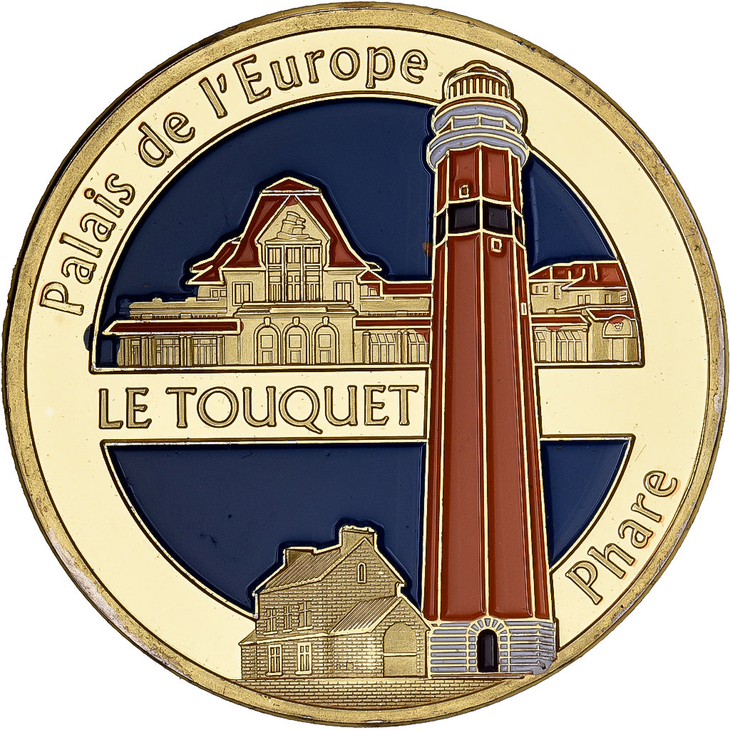 Frankreich, Medaille, 62/ Le Touquet-Paris-Plage, Copper-Nickel Gilt, UNZ