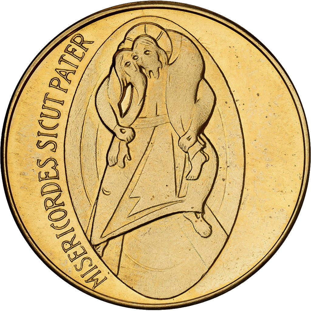 Vatican, Jeton, Le Pape François, Cupronickel doré, SPL