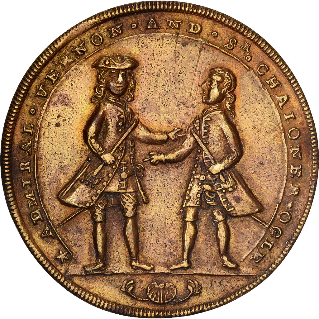 United Kingdom, Token, Vernon Admiral, Cartagena de Indias, 1741, Bronze