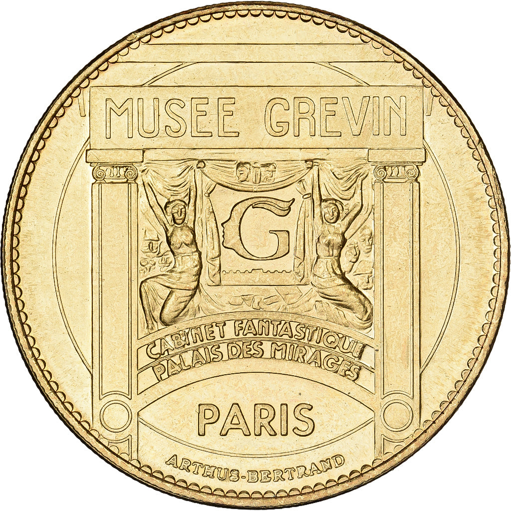 France, Token, Musée Grévin, Johnny Hallyday, Copper-nickel Aluminium
