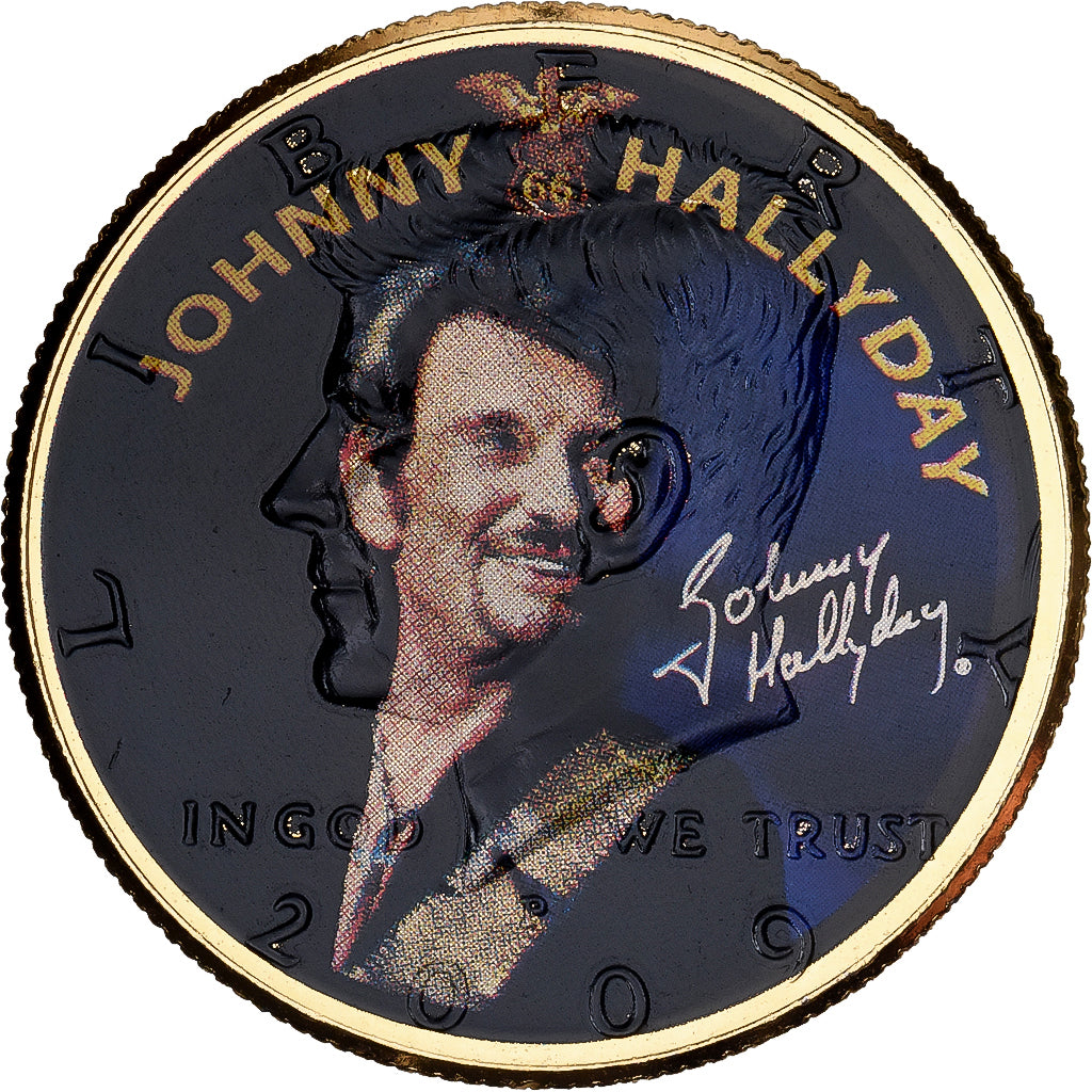 France, Jeton, Musée Grévin, Johnny Hallyday, Cupro-nickel Aluminium, SUP