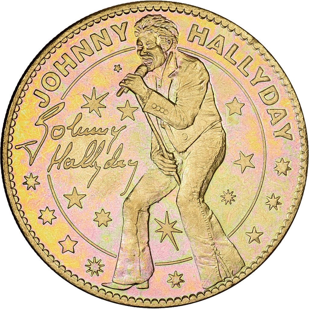 França, Token, Musée Grévin, Johnny Hallyday, Cuproníquel Alumínio