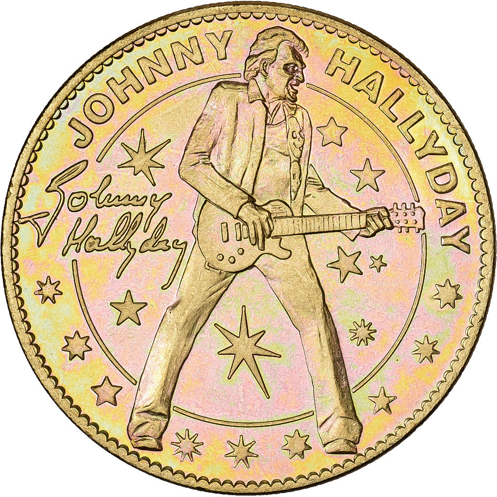 Frankrijk, Token, Musée Grévin, Johnny Hallyday, 2012, Copper-nickel