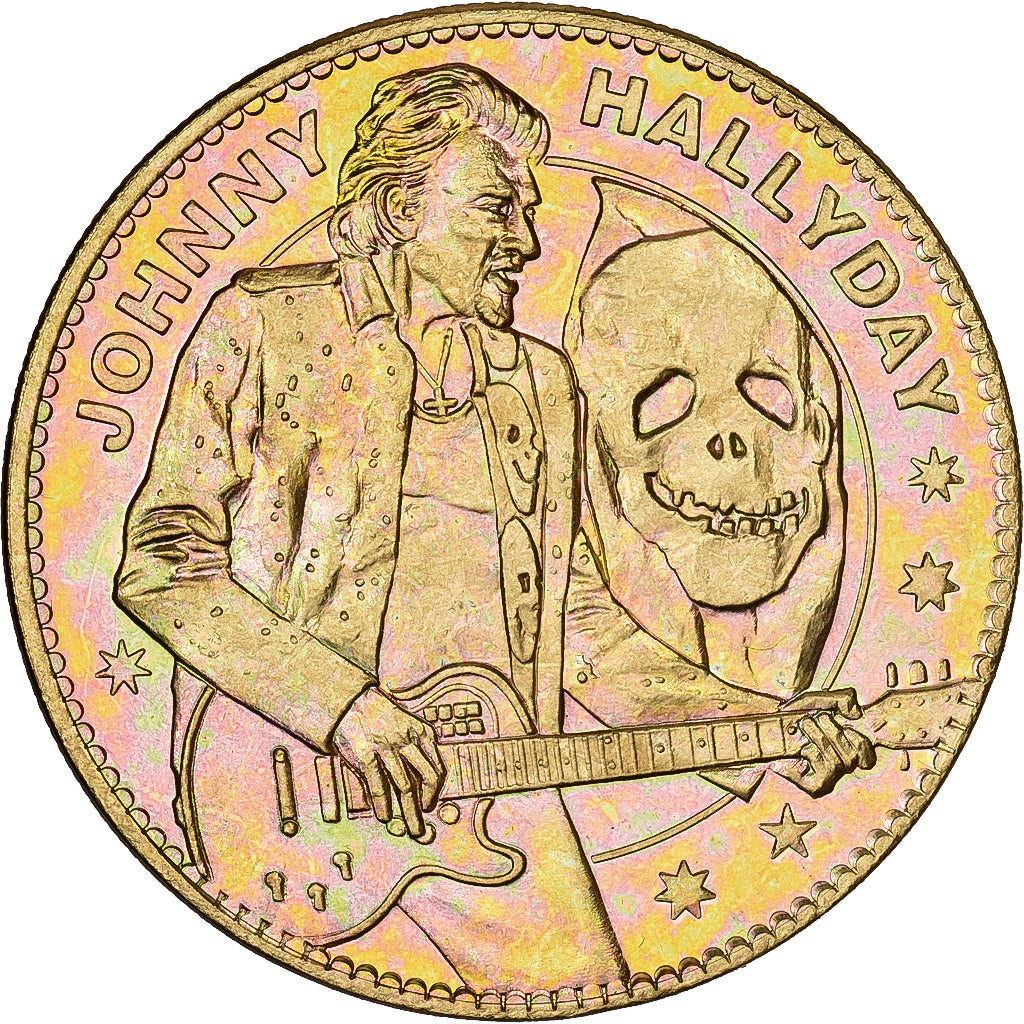 França, Token, Musée Grévin, Johnny Hallyday, 2012, Cuproníquel Alumínio