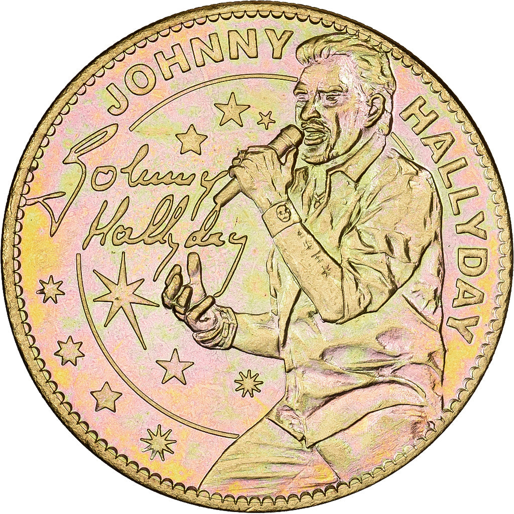 Frankrijk, Token, Musée Grévin, Johnny Hallyday, 2012, Copper-nickel