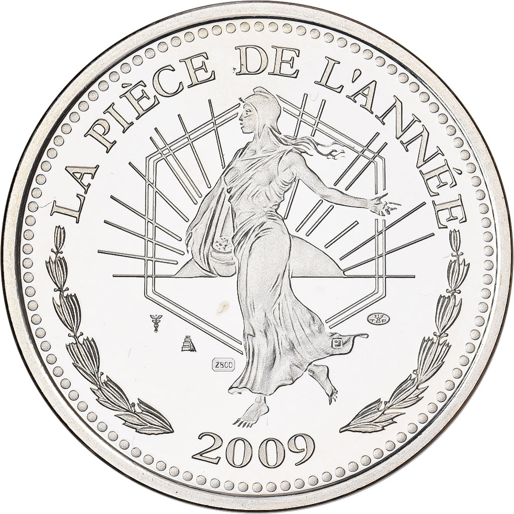 Francja, medal, Semeuse, La Pièce de l'Année, 2009, Srebro, MS(65-70)