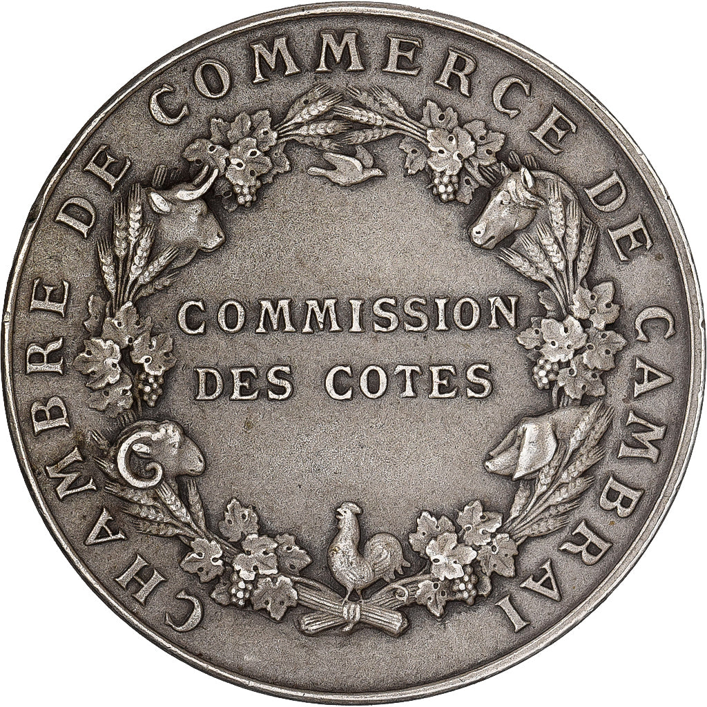 France, Token, Chambre de Commerce de Cambrai, Silver, Lagrange, AU(55-58)