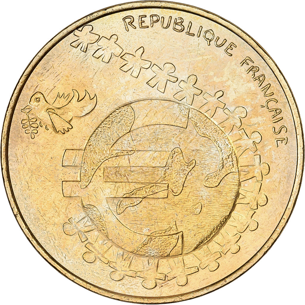Francia, 1/4 Euro, Children's Euro Design, 2002, Paris, Rame-nichel-alluminio