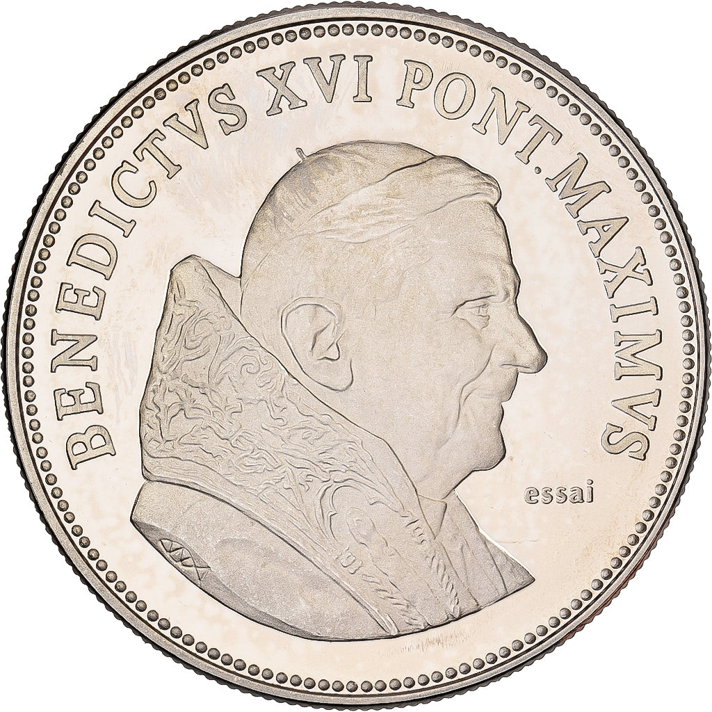 CITTÀ DEL VATICANO, medaglia, Le Pape Benoit XVI, Rame-nichel, FDC