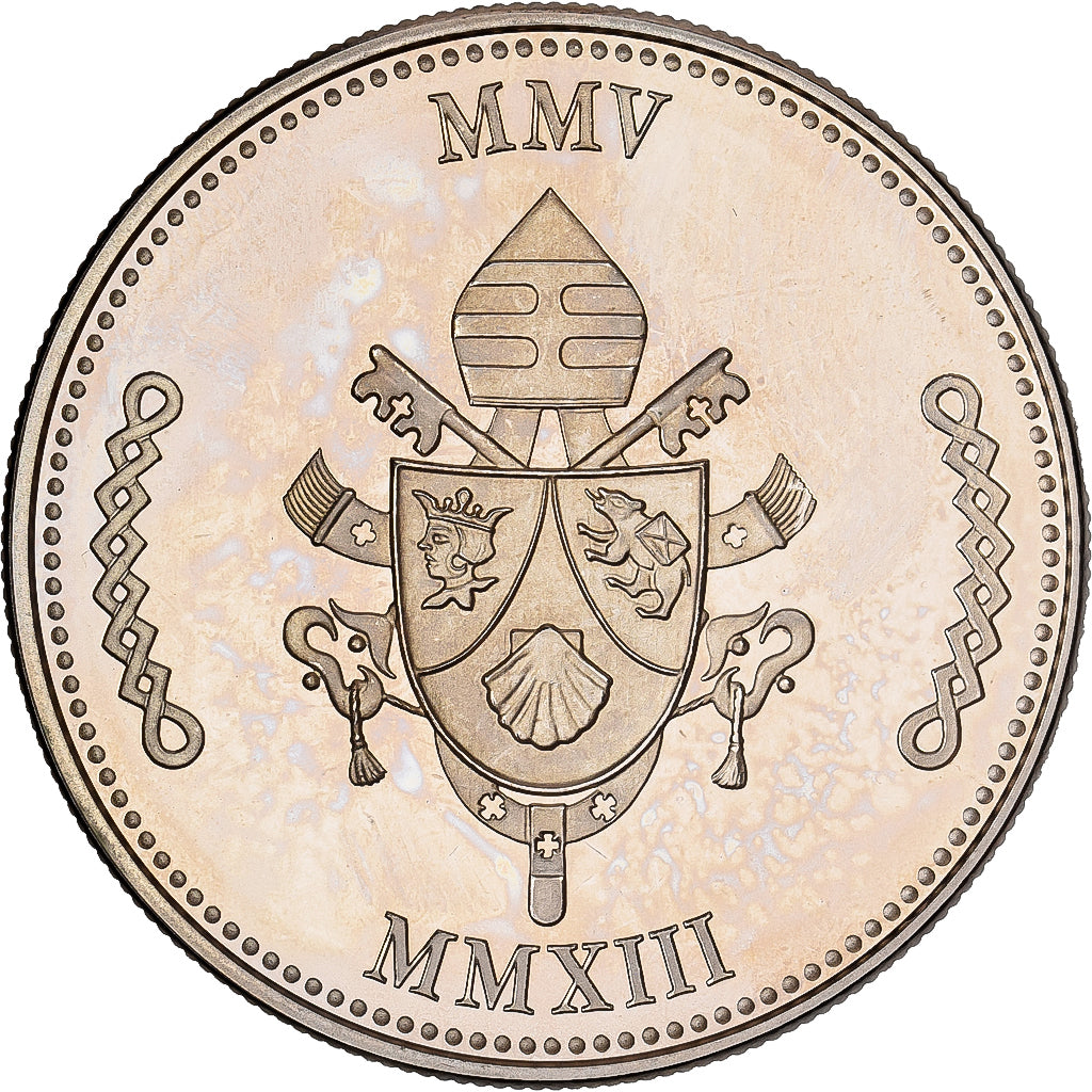 CITTÀ DEL VATICANO, medaglia, Le Pape Benoit XVI, Rame-nichel, FDC