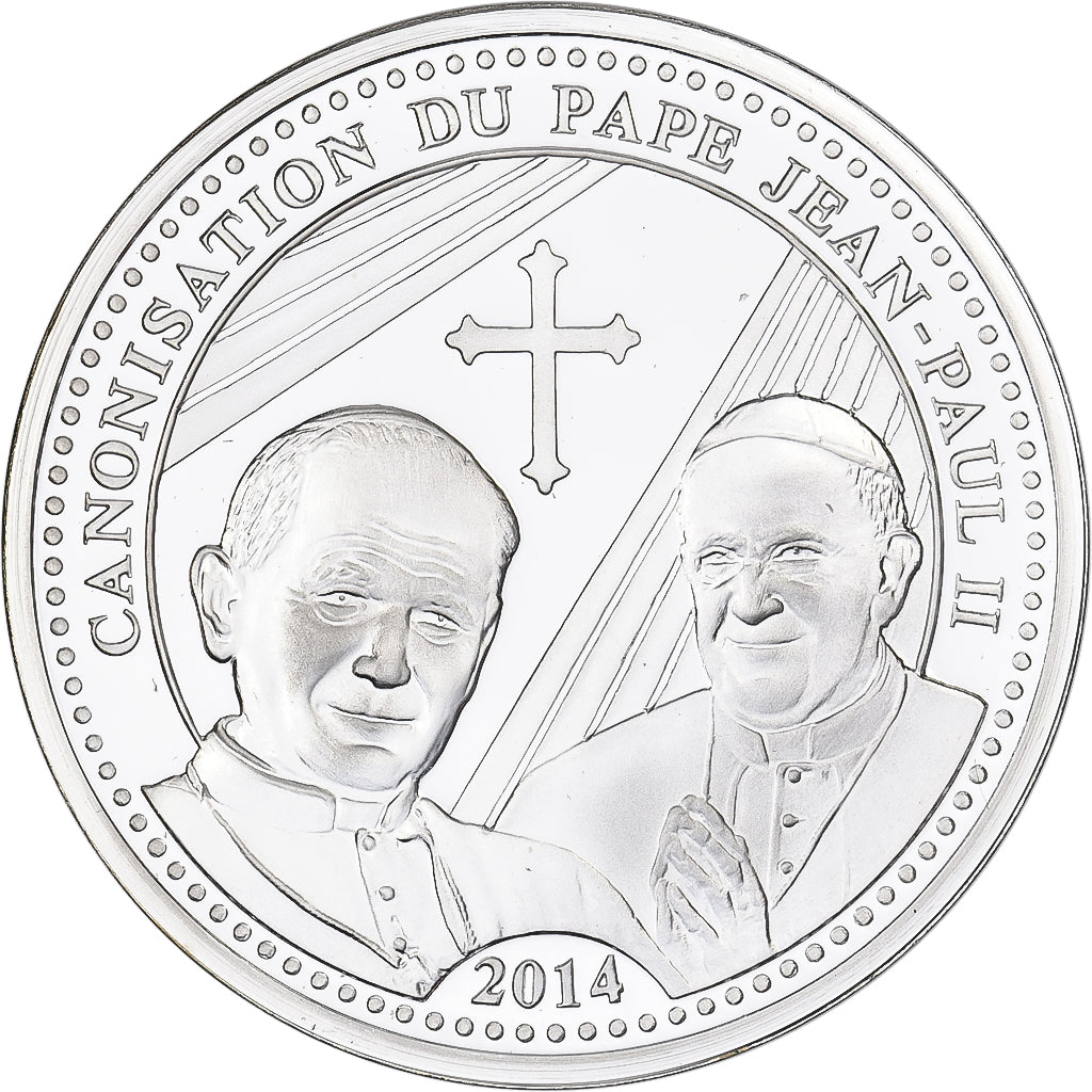 Frankrijk, Medaille, Canonisation de Jean Paul II, 2014, Zilver, Proof, FDC