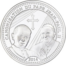 France, Medal, Canonisation de Jean Paul II, 2014, Silver, Proof, MS(65-70)