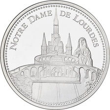 France, Medal, Notre Dame de Lourdes, Silver, MS(63)