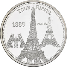 Francia, medaglia, Tour Eiffel, Argento, SPL
