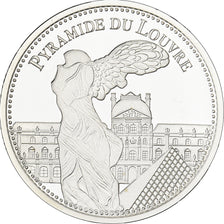 France, Médaille, Paris, Pyramide du Louvre, Argent, SPL