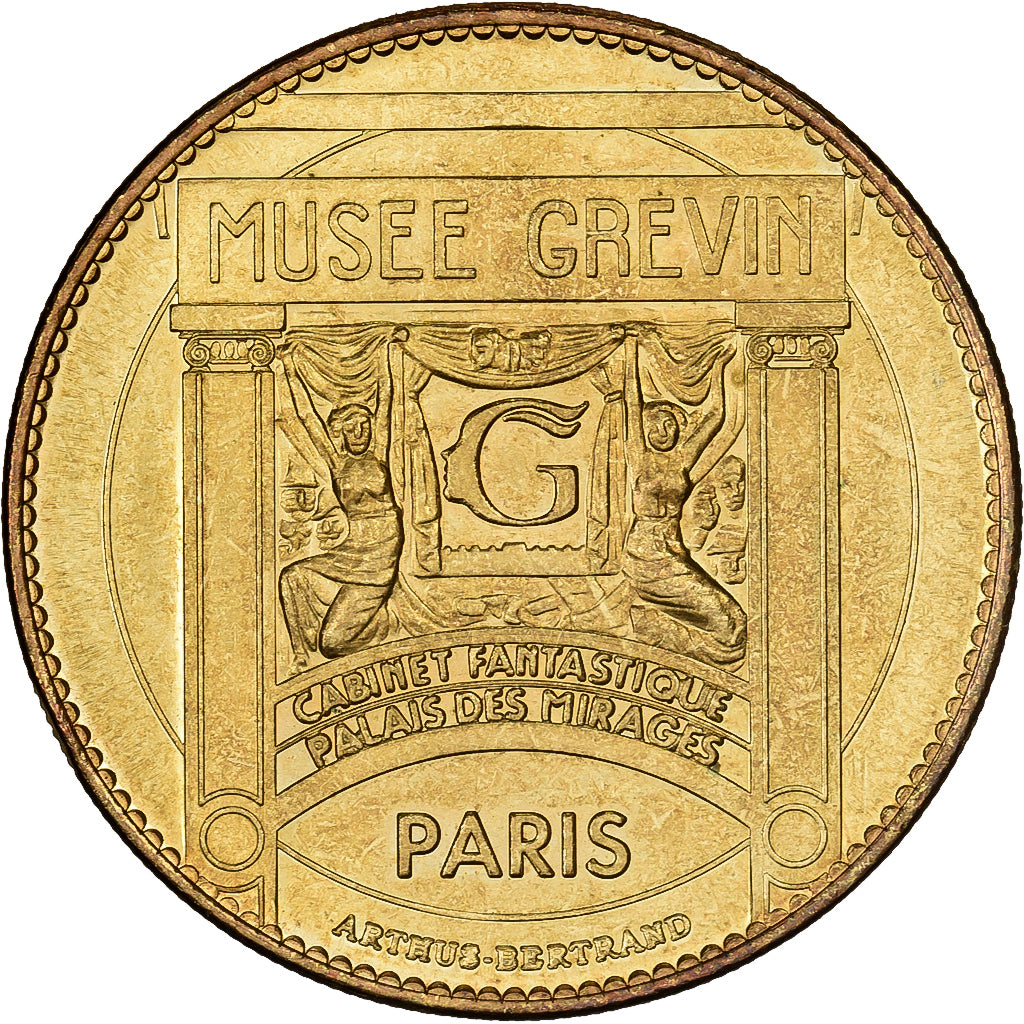 France, Token, Musée Grévin, Johnny Hallyday, Copper-nickel Aluminium