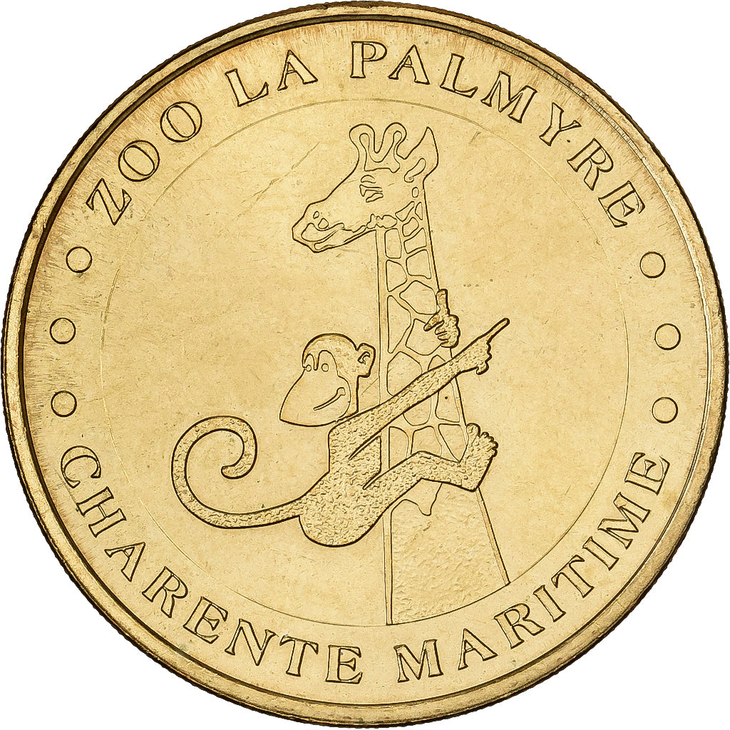 Francia, zeton, 17/ Zoo de la Palmyre - Girafe, 2005, Aluminio y cuproníquel