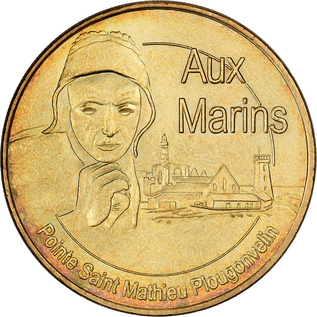 France, Token, Pointe Saint Mathieu, 2010, Copper-nickel Aluminium, MDP