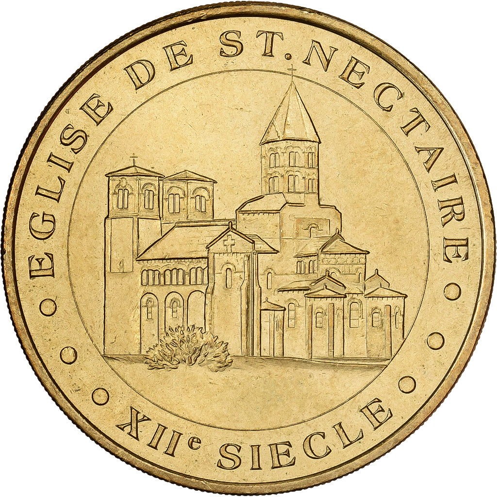France, Token, Saint-Nectaire - l'église, 2004, Copper-nickel Aluminium, MDP