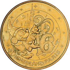 França, Token, Disneyland Paris, 2015, Cuproníquel Alumínio, Monnaie de