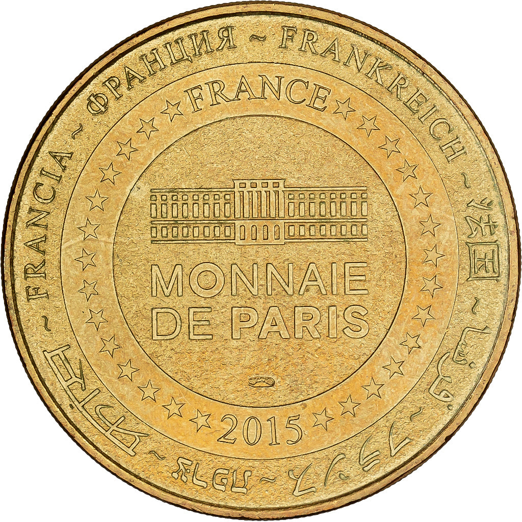 França, Token, Disneyland Paris, 2015, Cuproníquel Alumínio, Monnaie de