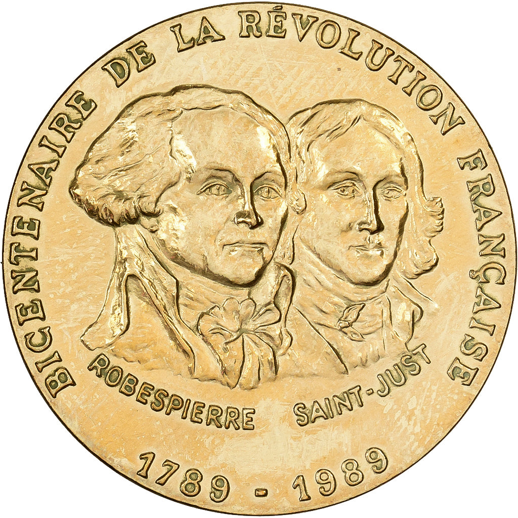 Frankreich, Medaille, Révolution Française, Robespierre / Saint-Just