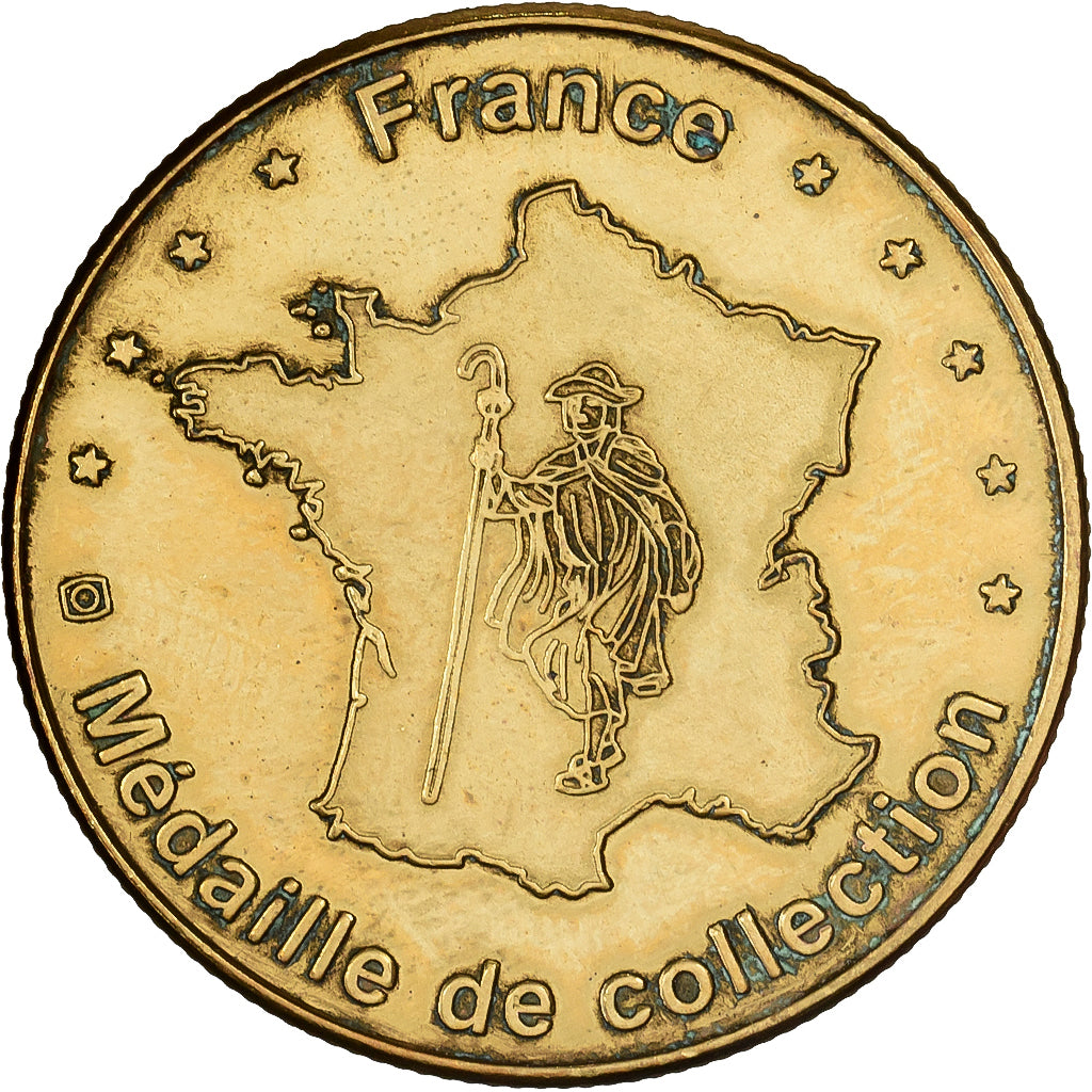 France, Medal, Lourdes, Lieu de Pélerinage Français, Copper-nickel Aluminium