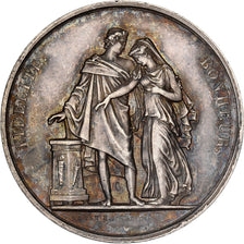 Francia, medaglia, Mariage, Fidélité Bonheur, 1865, Argento, Petit, BB+