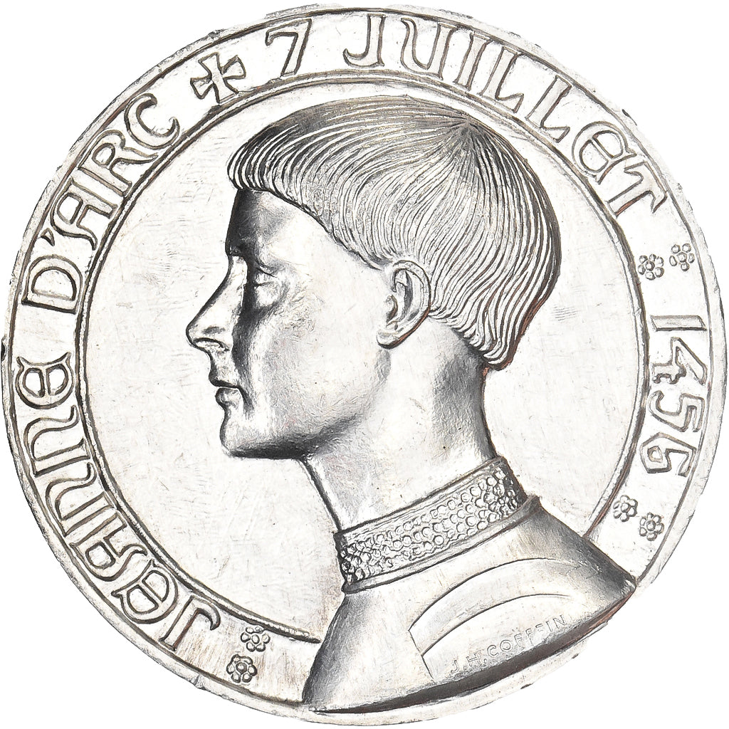 France, Medal, Jeanne d'Arc, Aluminium, Coeffin, MS(63)