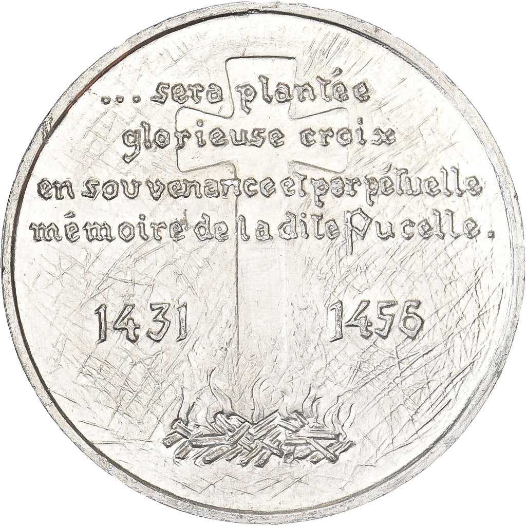 France, Medal, Jeanne d'Arc, Aluminium, Coeffin, MS(63)