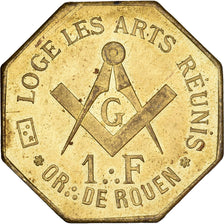 France, Jeton, Les Arts Réunis, Rouen, Laiton, TTB+
