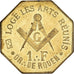 Francja, Token, Les Arts Réunis, Rouen, Mosiądz, AU(50-53)