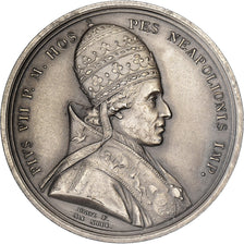 France, Medal, Le sacre de Napoléon Ier par Pie VII, An XIII (1804), Silver