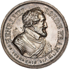 Francia, Quinaire, Louis XVIII et Henri IV, 1818, Argento, De Puymaurin, SPL-