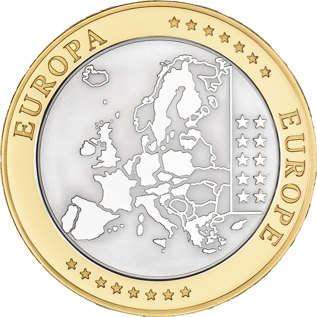 Países Baixos, medalha, L'Europe, Cobre Revestido a Prata, MS(65-70)