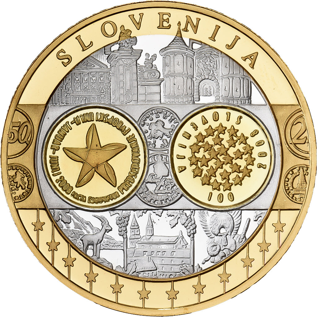 Slovenia, Medal, L'Europe, Silver Plated Copper, MS(65-70)