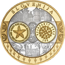 Slovenia, Medal, L'Europe, Silver Plated Copper, MS(65-70)