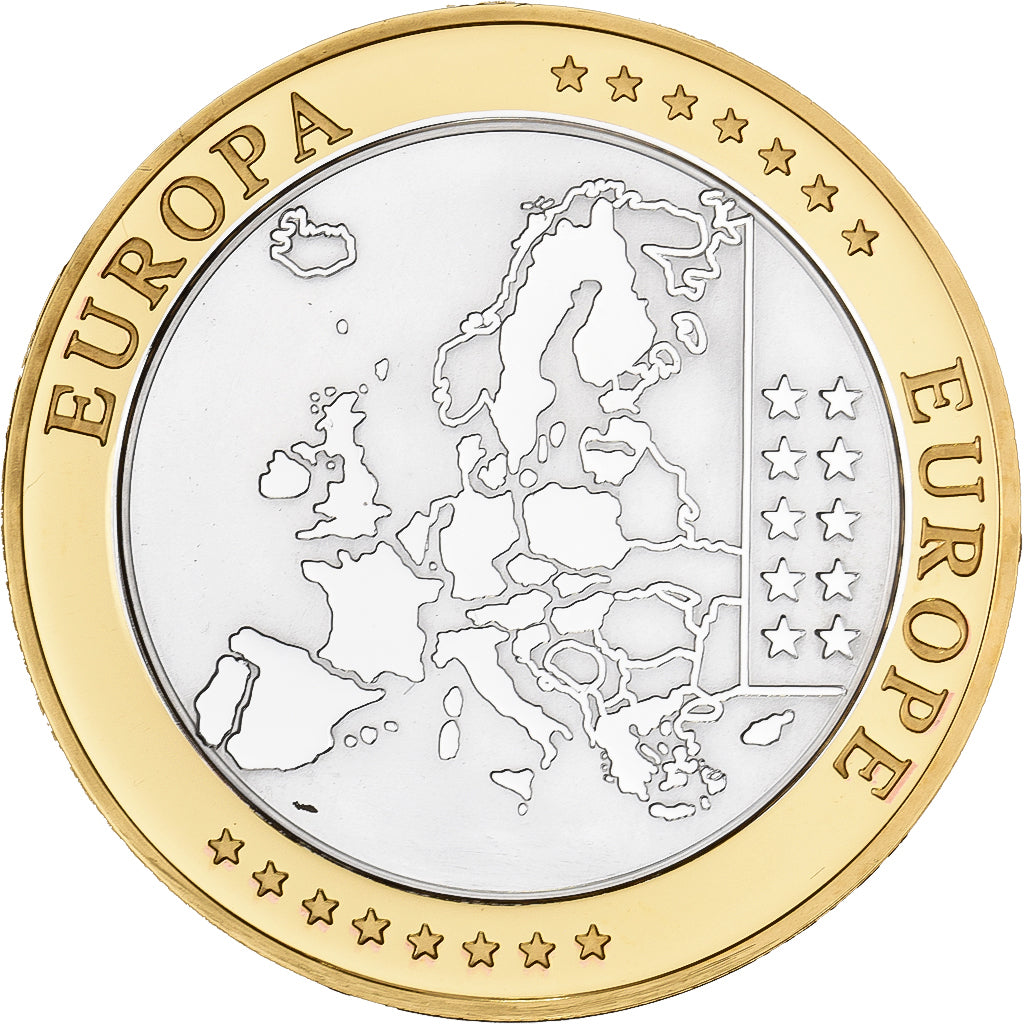 Frankreich, Medaille, L'Europe, Silver Plated Copper, FDC, STGL