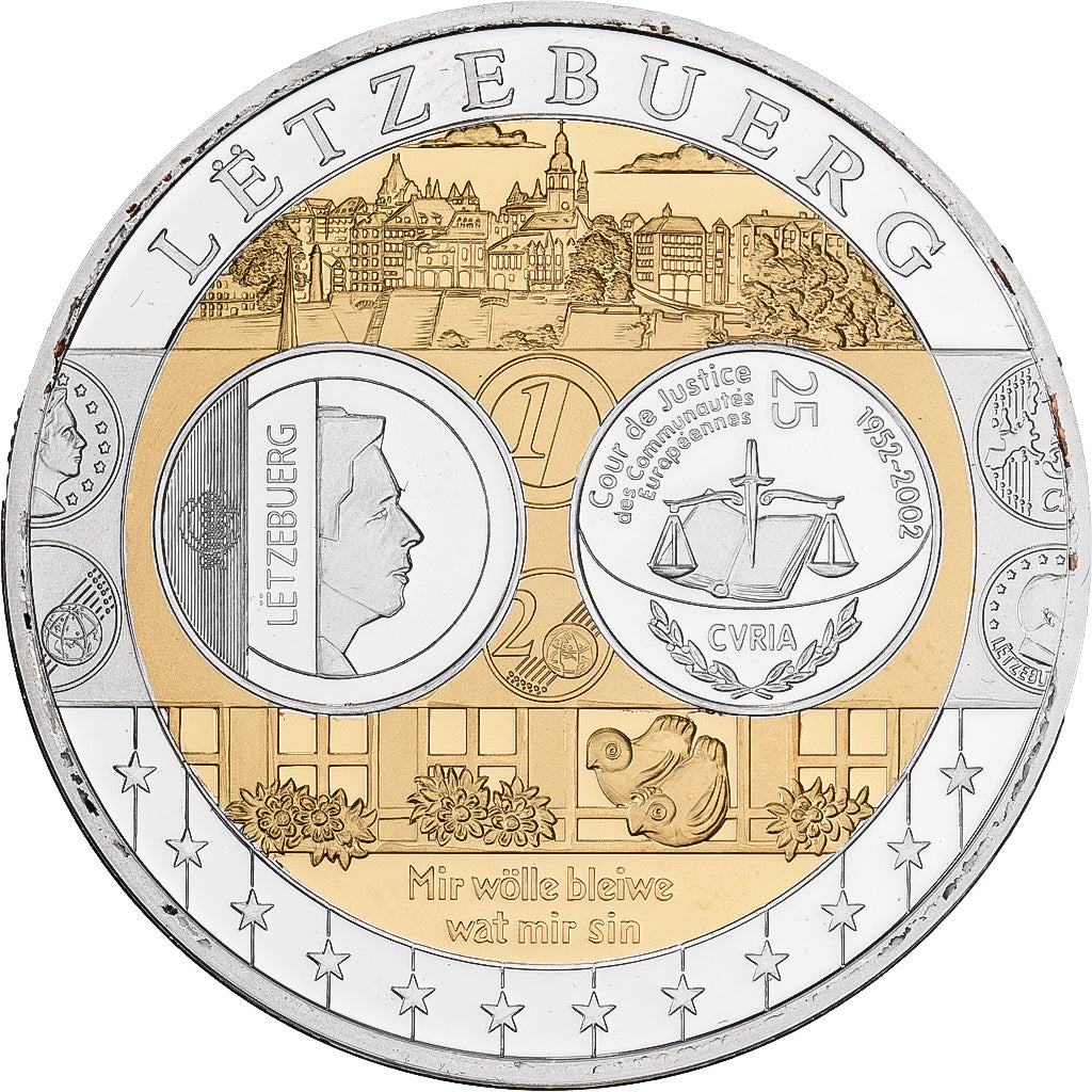 Luxembourg, Medal, L'Europe, Silver Plated Copper, FDC, MS(65-70)