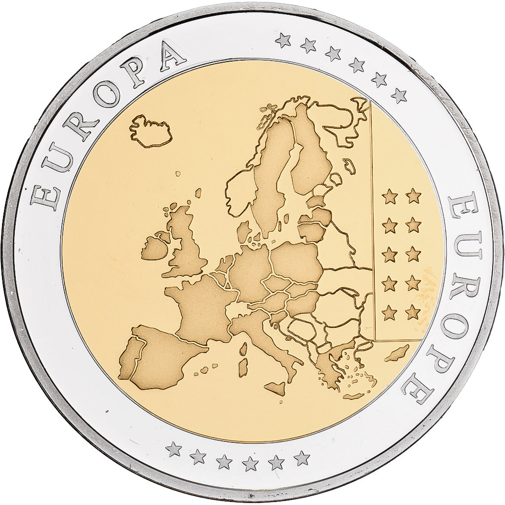 Luxembourg, Medal, L'Europe, Silver Plated Copper, FDC, MS(65-70)