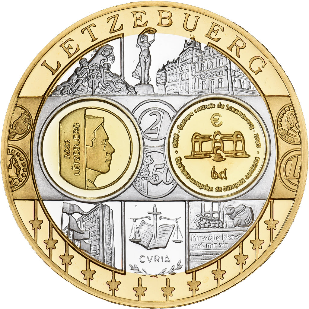 Luxembourg, Medal, L'Europe, Silver Plated Copper, FDC, MS(65-70)