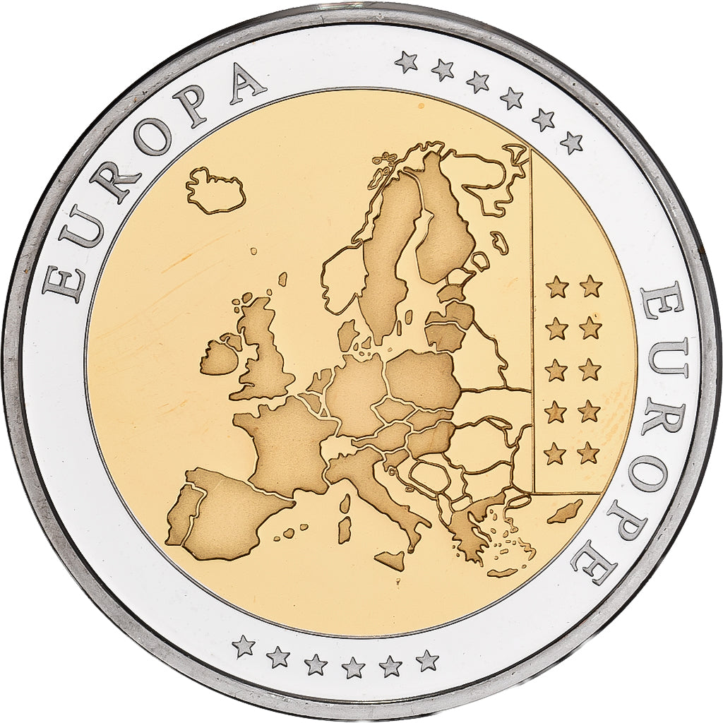 Estonie, Médaille, L'Europe, Cuivre plaqué Argent, FDC, FDC