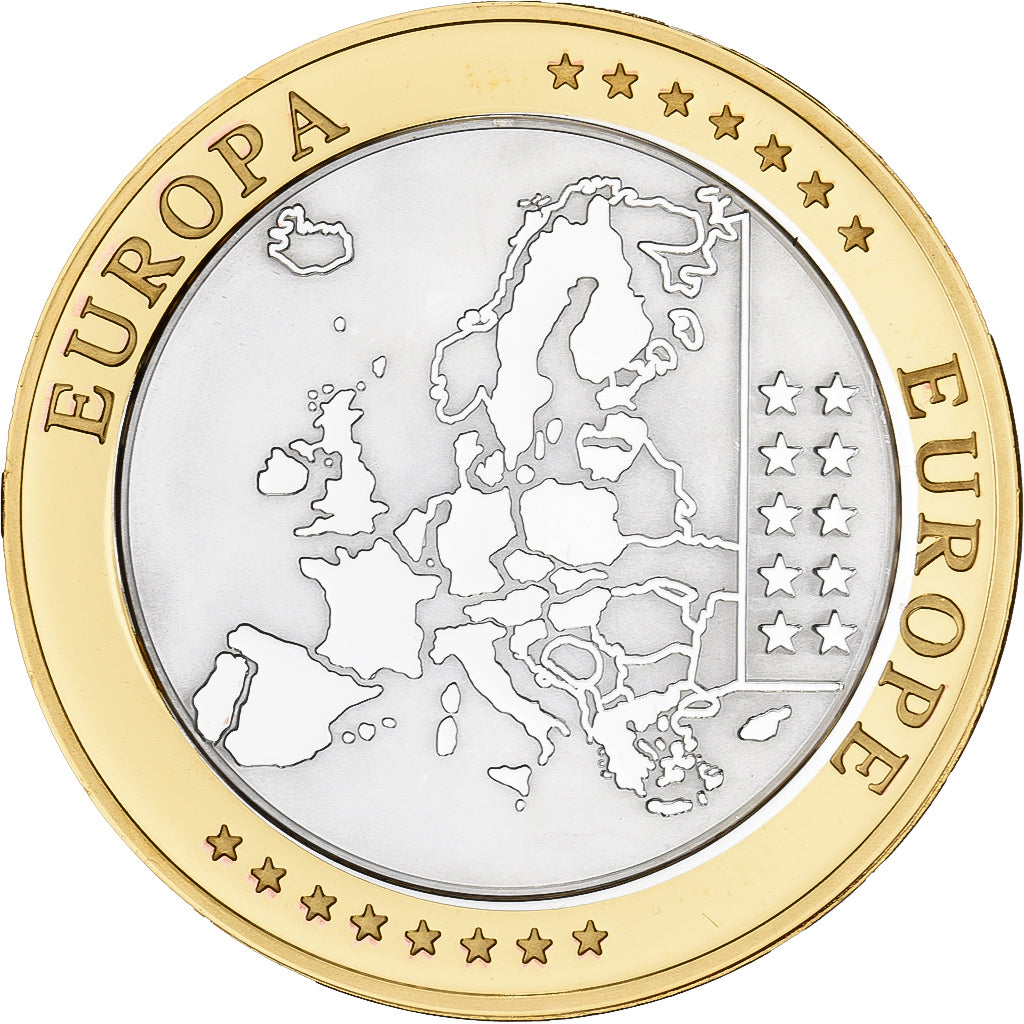 Estland, Medaille, L'Europe, Silver Plated Copper, FDC, FDC