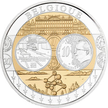 Belgium, Medal, L'Europe, Silver Plated Copper, FDC, MS(65-70)