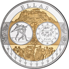 Greece, Medal, L'Europe, Silver Plated Copper, FDC, MS(65-70)