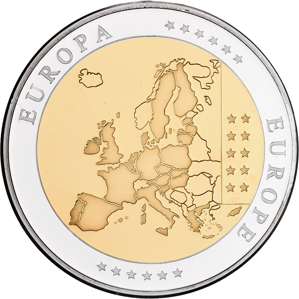 Greece, Medal, L'Europe, Silver Plated Copper, FDC, MS(65-70)