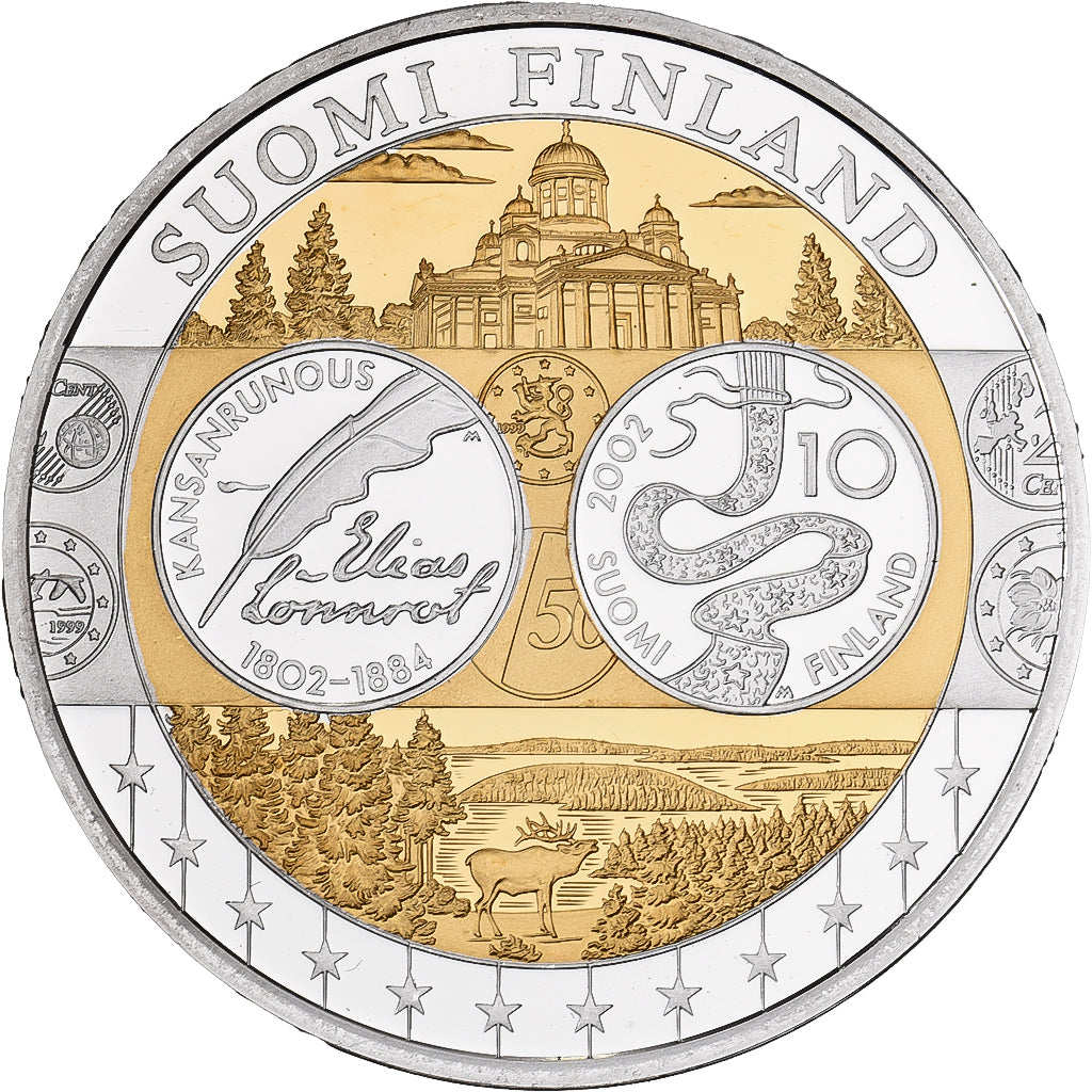Finland, Medal, L'Europe, Silver Plated Copper, FDC, MS(65-70)