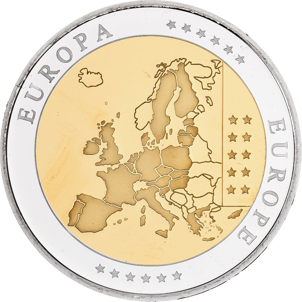 Finland, Medal, L'Europe, Silver Plated Copper, FDC, MS(65-70)